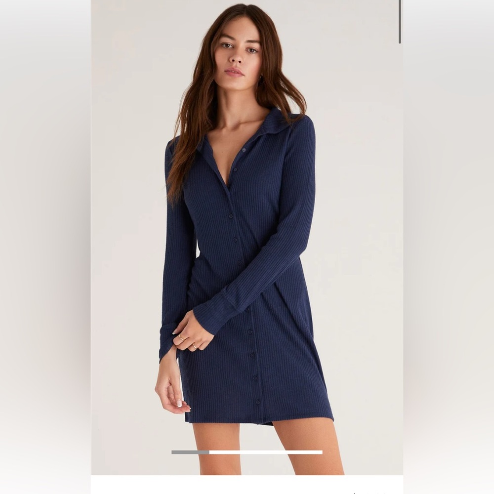 Z Supply button up mini dress